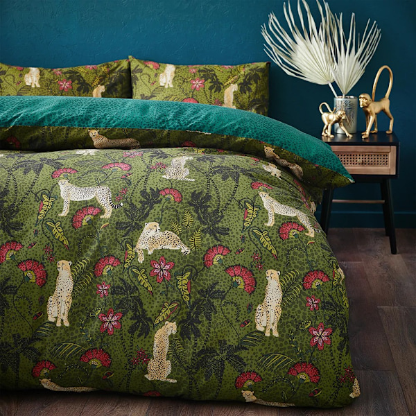 Furn Tropica Cheetah Påslakan Set King Flerfärgad Multicoloured King