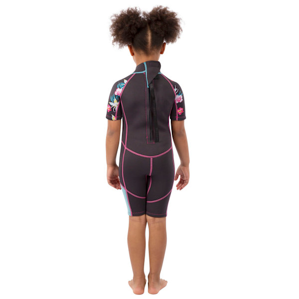 Trespass Posie Våtdräkt för Barn 2-3 År Mörkgrå Dark Grey 2-3 Years