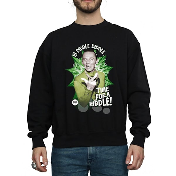 DC Comics Herr Batman TV-serie The Riddler Time for a Riddle S Black XL