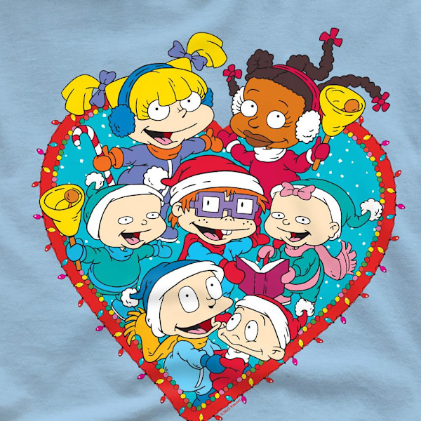 Rugrats Herr Tommy Chucky & Angelica Fotografi Jul T-shirt Light Blue M