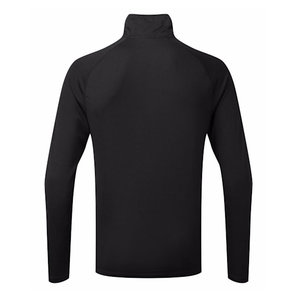 TriDri Herr Långärmad Performance Quarter Zip Top 3XL Svart/Vit Black/White 3XL