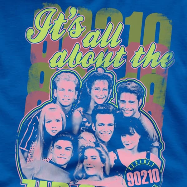90210 Herr Zip Code T-Shirt 4XL Royalblå Royal Blue 4XL