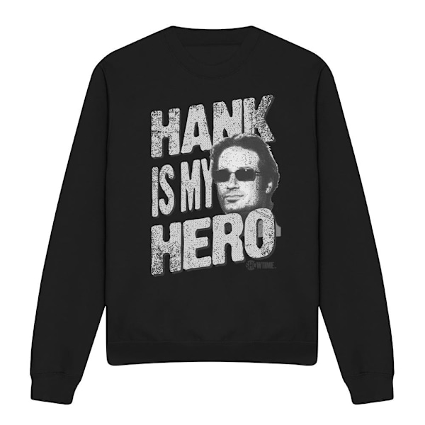 Californication Unisex Vuxen Hank Is My Hero Sweatshirt XXL Bla Black XXL