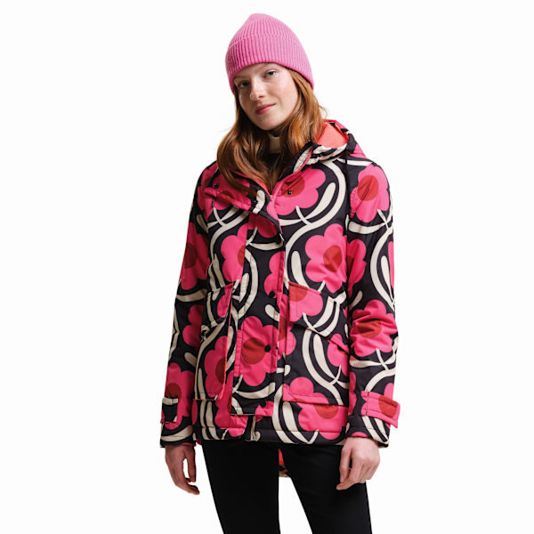 Regatta Dam/Kvinnor Orla Kiely Swing Floral Vattentät Jacka Apple Blossom Pink 12 UK