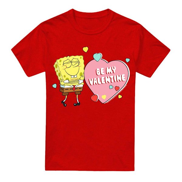 SvampBob Fyrkant Unisex Vuxen Be My Valentine T-Shirt XXL Red XXL