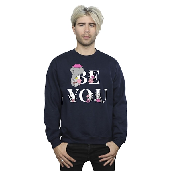Disney Mens Dumbo Be You Sweatshirt M Marinblå Navy Blue M