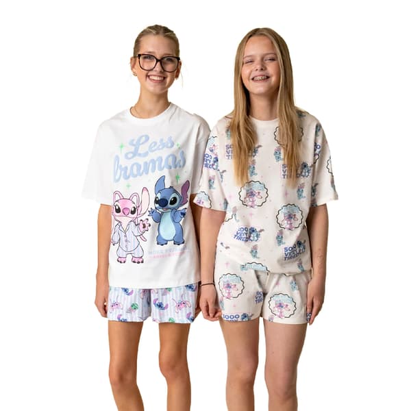 Lilo & Stitch Flickor Mindre Dramas Korta Pyjamas Set (2-pack) 10 Multicoloured Print 10-11 Years
