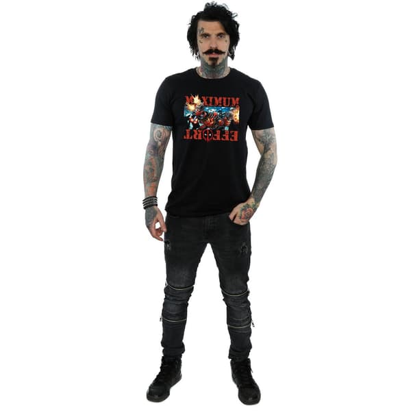Marvel Herr Deadpool Maximum Effort T-Shirt S Svart Black S