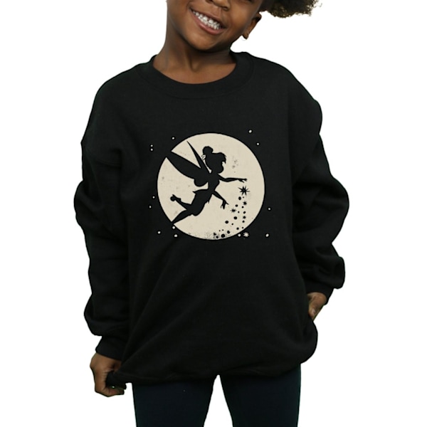 Tinkerbell Girls Moon Cropped Sweatshirt 9-11 år Svart Black 9-11 Years