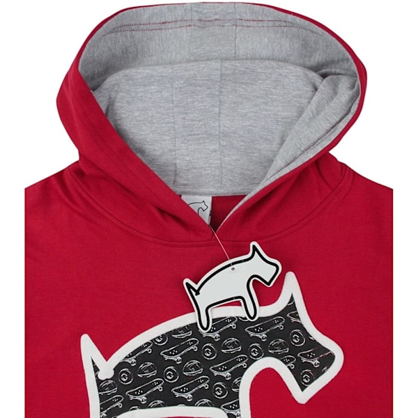 Two Legged Dog Herr Puff Print Hoodie L Röd Red L