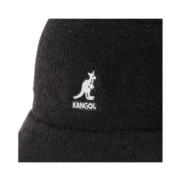 Kangol Bermuda Broderad Logotyp Bouclé Bucket Hat M Svart Black M