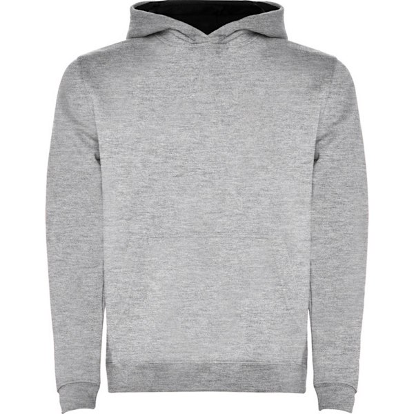 Roly Barn/Barn Urban Tröja Med Snörning 5-6 År Gråmelerad Grey Marl/Solid Black 5-6 Years
