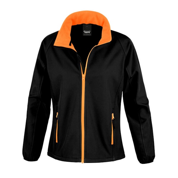 Result Dam/Kvinnor Softshell Body Warmer XL Svart/Orange Black/Orange XL