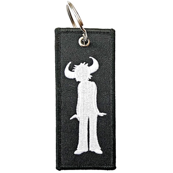 Jamiroquai Icon Dubbelsidig Patch Logo Nyckelring En Storlek Svart/ Black/White One Size