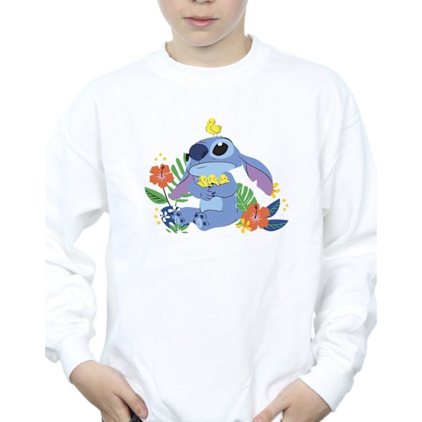 Disney Boys Lilo & Stitch Birds Sweatshirt 12-13 år Vit White 12-13 Years