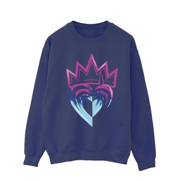 Disney Herr Descendants Rosa Krona Sweatshirt L Marinblå Navy Blue L