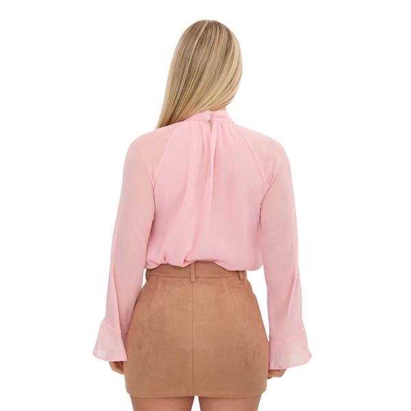 I Saw It First Dam/Dam Ruffled Långärmad Blus 10 UK Blush 10 UK
