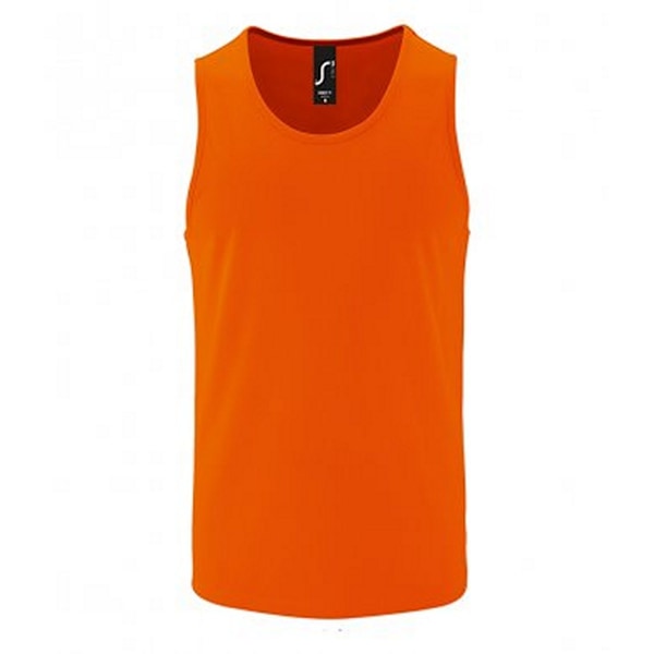 SOLS Performance Tank Top för män S Neon Orange Neon Orange S