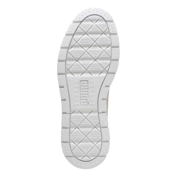 Puma Dam/Dam Karmen II Läderplatåskor 7 UK Vit White/Leopard 7 UK