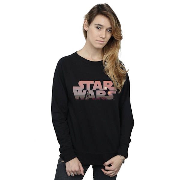 Star Wars Dam/Damer Tatooine Logotyp Sweatshirt L Svart Black L