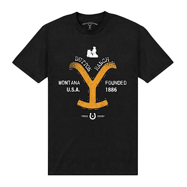 Yellowstone Unisex Vuxen Y T-Shirt M Svart Black M