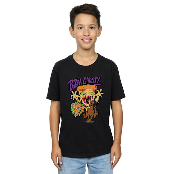 Scooby Doo Pojkar Pizza Ghost T-shirt 9-11 år Svart Black 9-11 Years