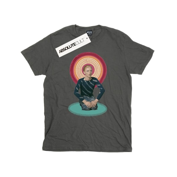 David Bowie Dam/Damer Knäböjande Halo Bomull Boyfriend T-Shir Charcoal S