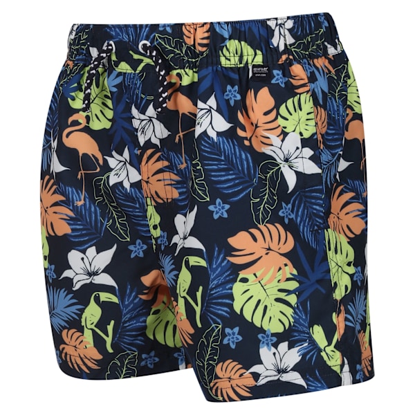 Regatta Skander II Tropical Badshorts för Barn 9-10 År Marinblå Navy 9-10 Years