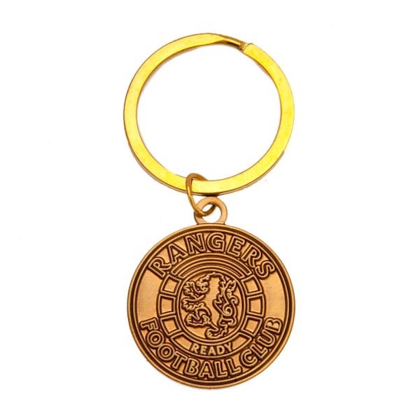 Rangers FC Crest Nyckelring En Storlek Antik Guld Antique Gold One Size