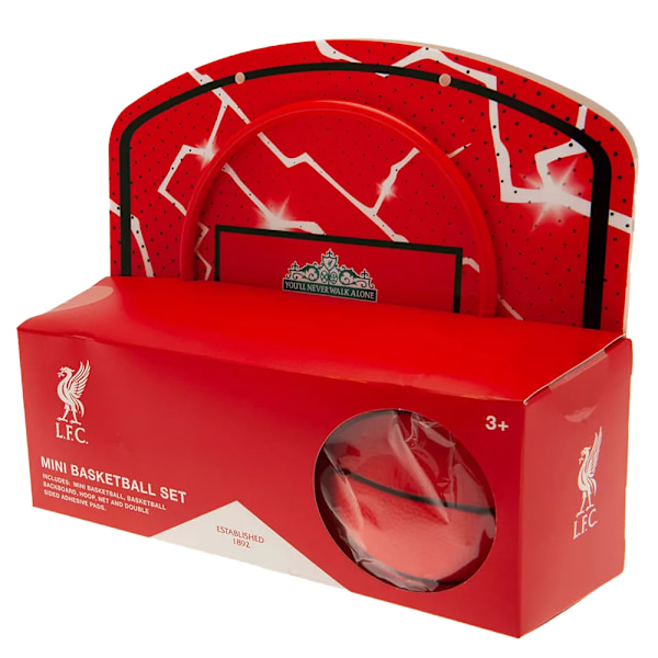 Liverpool FC Mini Basketbollkorg Set One Size Röd/Vit Red/White One Size