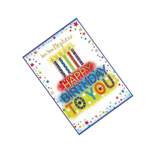 Simon Elvin Grattis på födelsedagen till min brorson Gratulationskort (Paket White/Multicoloured One Size