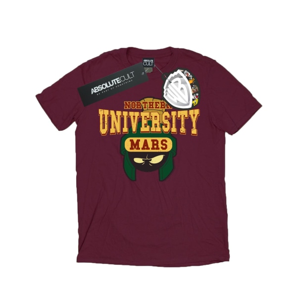 Looney Tunes Boys Northern University Of Mars T-Shirt 7-8 år Burgundy 7-8 Years