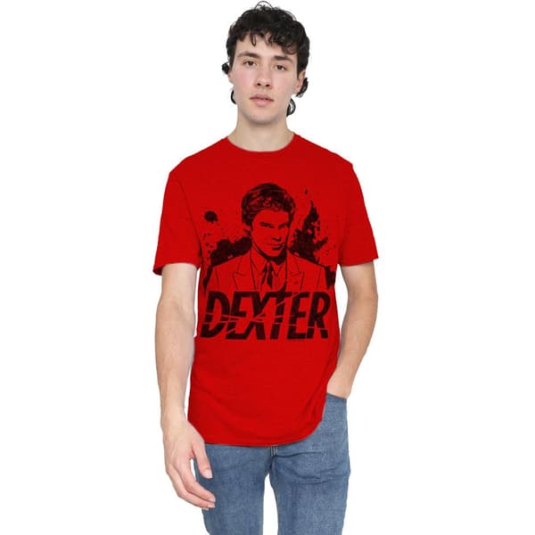 Dexter Unisex Vuxen Splatter T-Shirt M Röd Red M