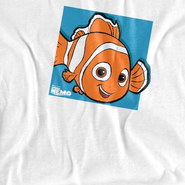 Hitta Nemo Pojkar Bubblor Bomulls T-shirt 5-6 År Vit White 5-6 Years
