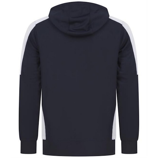 Finden & Hales Unisex Team Contrast Panel Hoodie L Marinblå/Vit Navy/White L