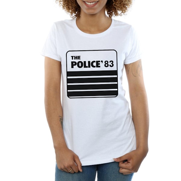 The Police Womens/Ladies 83 Tour Bomull T-Shirt S Vit White S