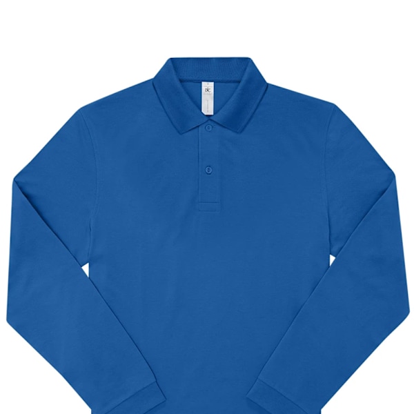 B&C Herr My Long-Sleeved Polo Shirt M Royal Blue Royal Blue M