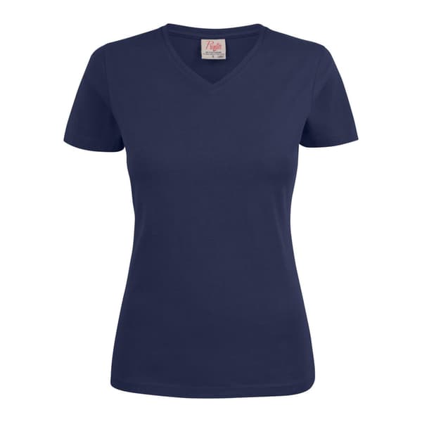 Printer Dam/Dam V-ringad T-shirt S Mörkblå Dark Navy S