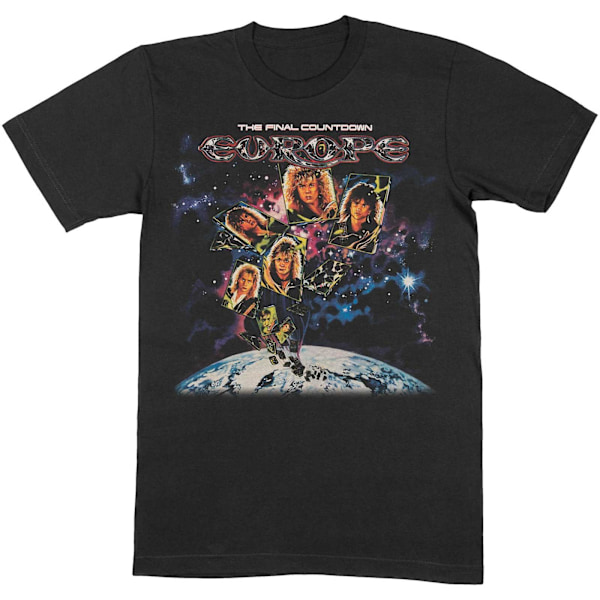 Europe Unisex Adult Final Countdown T-Shirt XL Svart Black XL