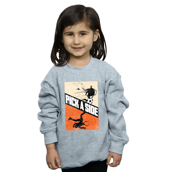 DC Comics Girls Batman Football Pick A Side Sweatshirt 7-8 År Sports Grey 7-8 Years
