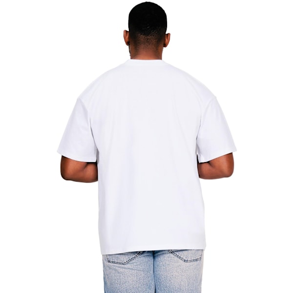 Casual Classics Herr Ringspun Bomull Förlängd Halsringning Oversize White 4XL