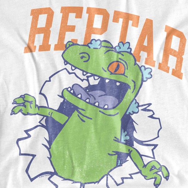 Rugrats Herrtröja Rip Reptar T-Shirt 3XL Vit White 3XL