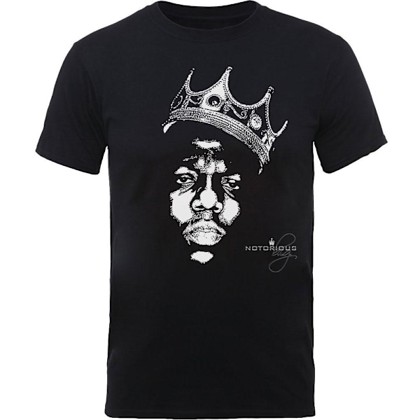 Notorious B.I.G. Unisex Crown T-Shirt S Svart Black S