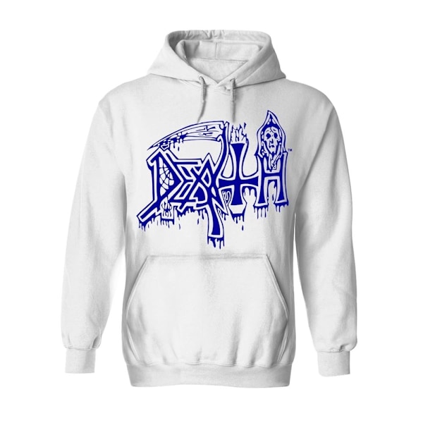 Death Unisex Vuxen Leprosy Posterized Hoodie M Vit White M