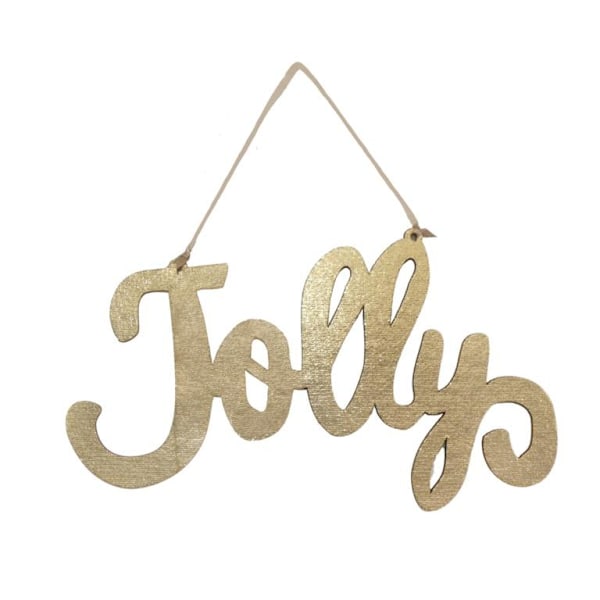 Davies Products Jolly Fabric Metallic Sign 20cm Guld Gold 20cm