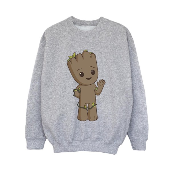 Marvel Boys I Am Groot Söt Groot Sweatshirt 7-8 År Sports G Sports Grey 7-8 Years