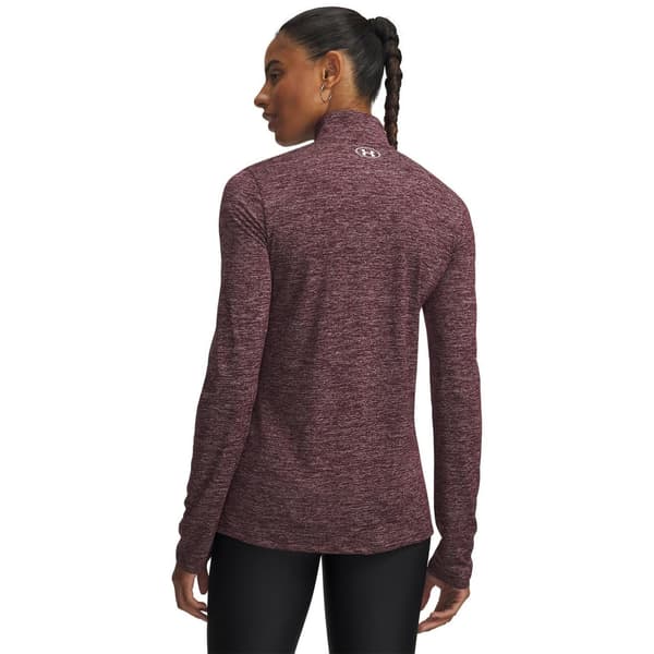 Under Armour Dam/Dam Tech Textured Half Zip Top 12 UK Dar Dark Maroon 12 UK