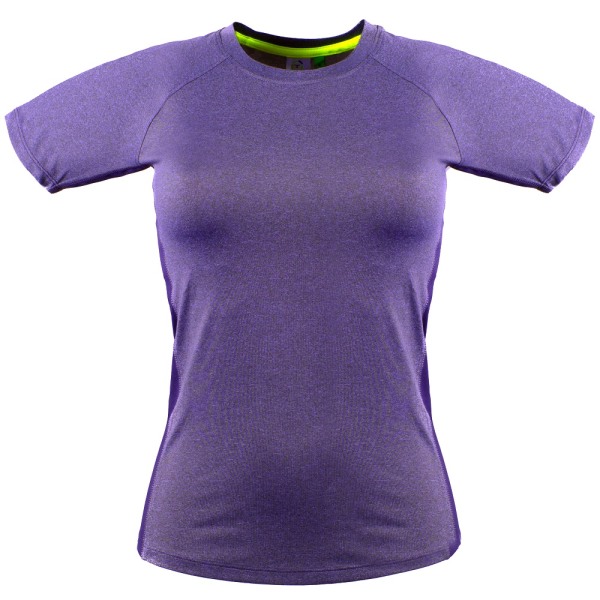 Tombo Teamsport Dam/Dam Slim Fit Kortärmad T-Shirt 2XL Purple Marl / Purple 2XL