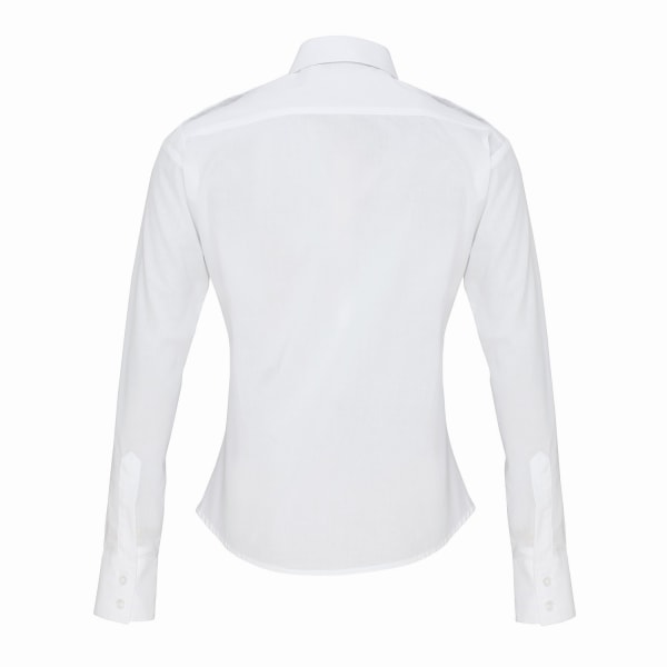 Premier dam/dam långärmad pilotskjorta 12 UK White White 12 UK