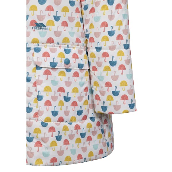 Trespass Suzzee Casual Jacka för Flickor 2-3 År Vit/Multifärgad White/Multicoloured 2-3 Years